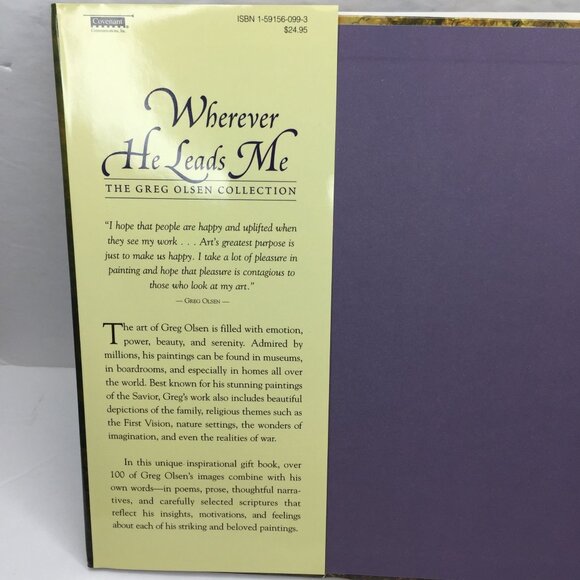 Wherever He Leads Me: The Greg Olsen Collection Hardcover Book - Picture 12 of 14
